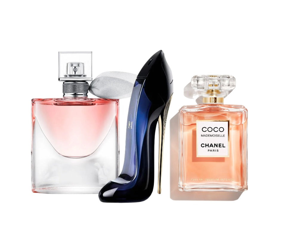 COMBO 3 PERFUMES PARA MUJER (GOOD GIRL, LA VIE EST BELLE, COCO MADEMOISELLE)